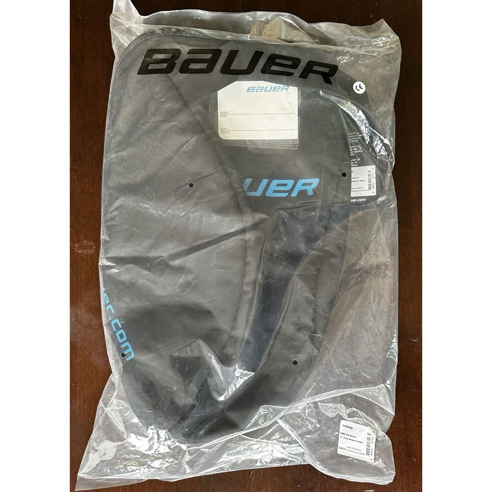 NEW BAUER Padded Hockey Zip Goalie Helmet Mask Carry Case Bag Black - NWT